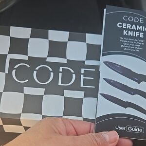 Mind Code Ceramic Knives - Black and White , Brand New.